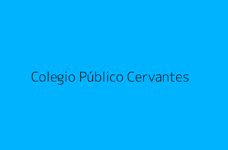 Colegio Público Cervantes